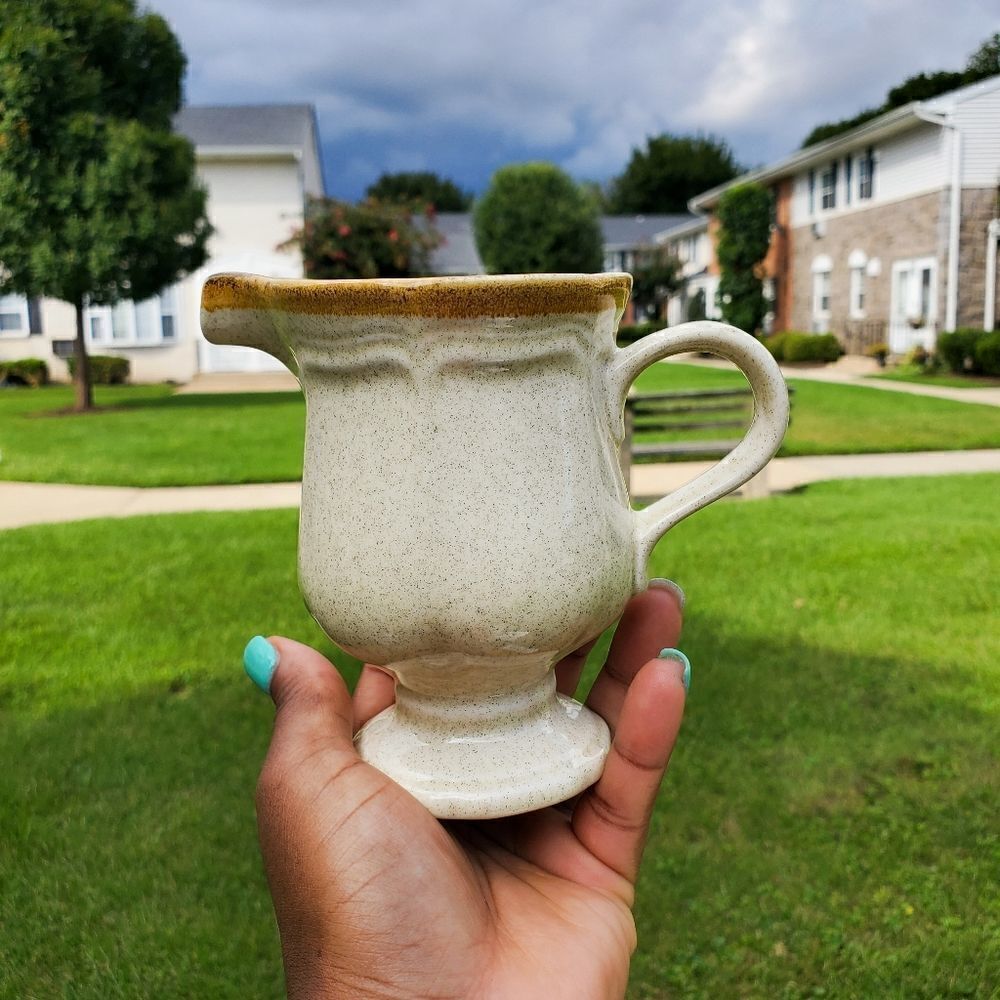 New Vtg Mikasa Japan Stoneware Garden Club Creamer Cup
